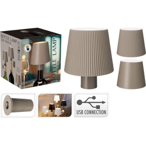 LAMPADA DA BOTTIGLIA 36 LED TORTORA